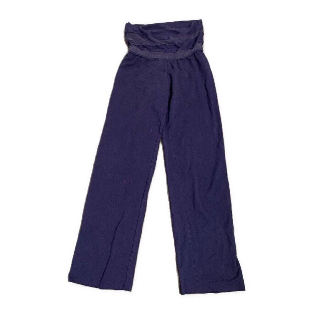 Splendid Sleep Pajama Womens Solid Navy Blue Pants Xs